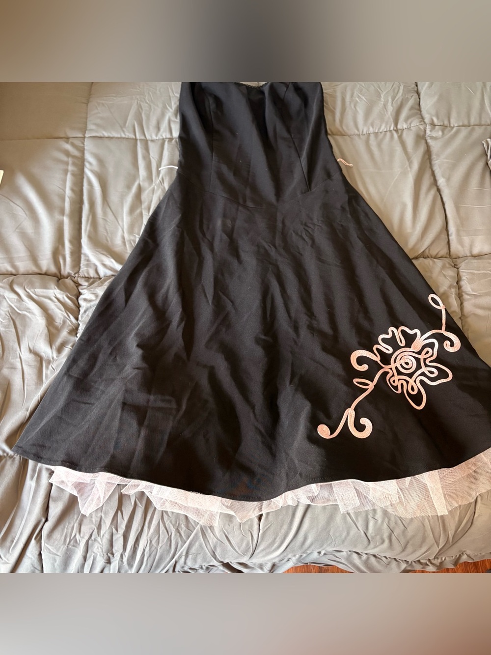 Ruby Rox Black Dress with Pink Accent